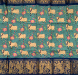 Samajavaragamana - pichwai on Madurai Sungudi saree