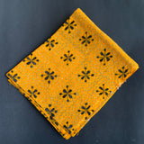 Yellow hand embroidered Kantha blouse fabric