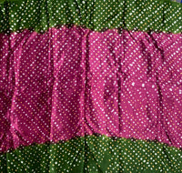 Kavi - hand knotted bandhej modal silk saree