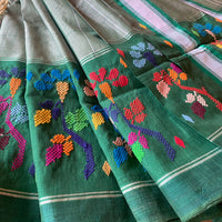 Punnaga - handwoven Chedi Buta saree