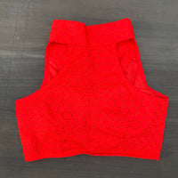 Premium red Hakoba blouse - readymade hakoba blouse