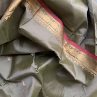 Moon river - silk cotton Chinnalampattu banana fiber saree