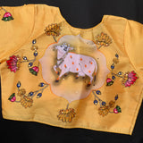Swetha - pichwai on blended silk saree