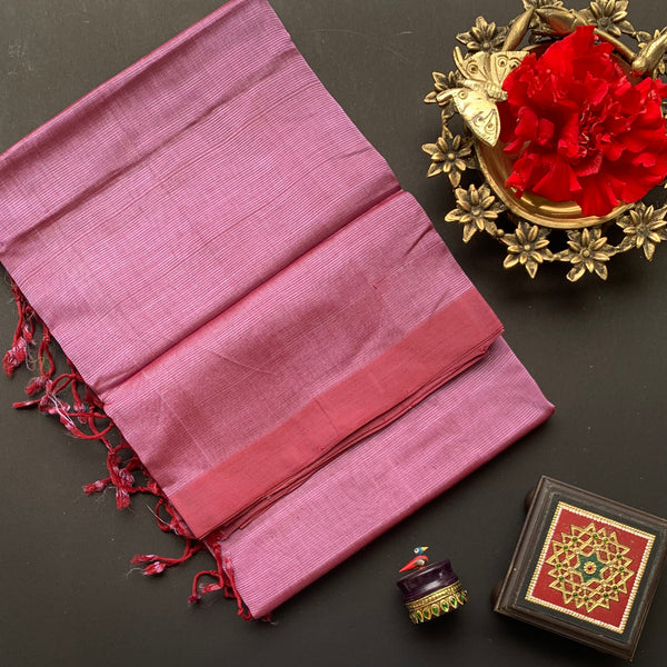 Trirathi - plain silk cotton Mangalgiri saree