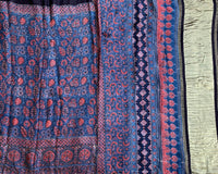 Yashodhara - Modal silk saree in Ajrakh