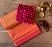 Stargazer - handwoven cotton Mangalgiri with Nizam border