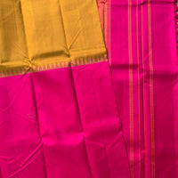 Lakshmi - Golden and fuchsia Arani silk