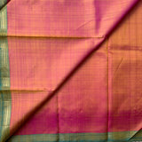 Katyayani - shot coloured pink silk kanjivaram