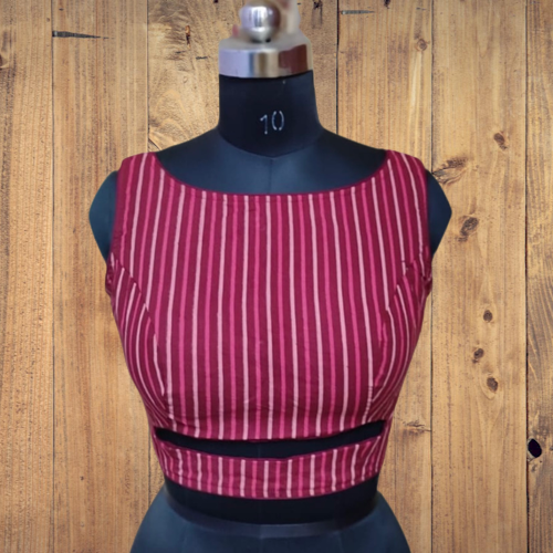 トップス THEREDTHREAD S front belt blouse THEREDTHREAD / ザレッドスレッド】S front belt blouse