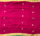 Sanchiti - Handwoven pure linen sari