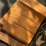 Ananya - Kolam block prints Chettinad cotton saree