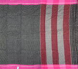 Soumya - black handloom cotton Patteda anchu