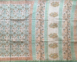 Isavi - block printed Chanderi saree