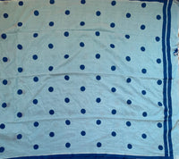 Bubbles - mul cotton saree with polka dots