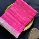 Candy swirls - Handwoven Mangalgiri Cotton saree