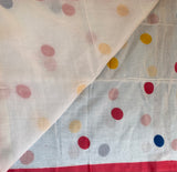 Poppins poppin’- mul cotton saree with polka dots