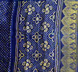 Manmohini - hand knotted bandhej modal silk saree