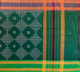 Peppered - Kolam block prints Chettinad cotton saree