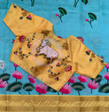 Swetha - pichwai on blended silk saree