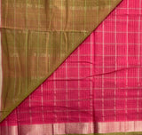 Candy swirls - Handwoven Mangalgiri Cotton saree