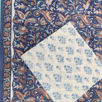 Cotton dress material, handblock printed - Sanganeri