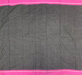 Soumya - black handloom cotton Patteda anchu