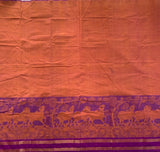 Keshava - handwoven Guntur cotton with Kalamkari print