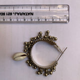 German silver statement earrings